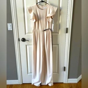 Calvin Klein Seashell Pink Jumpsuit Size 2 New With Tags